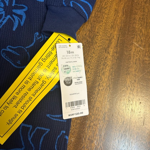 Carter’s NWT onesie with dinosaurs! - Picture 4 of 4